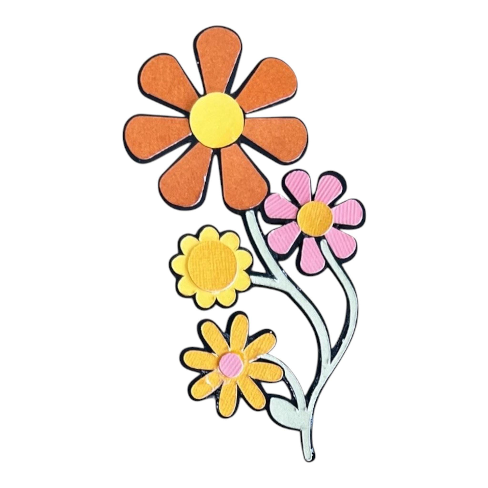 Flowers Layered Botanical Die Cut, view 3