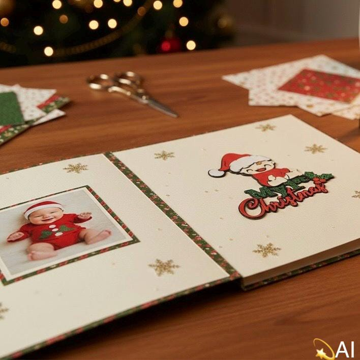 My First Christmas Layout Title, view 2