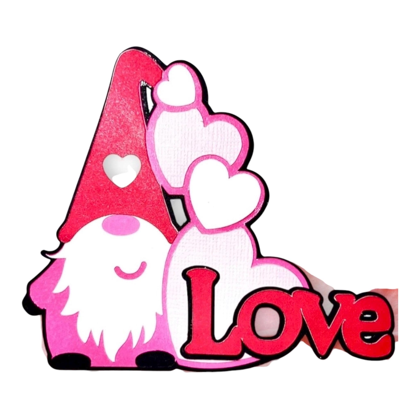 Love Gnome Die Cut Title, view 3