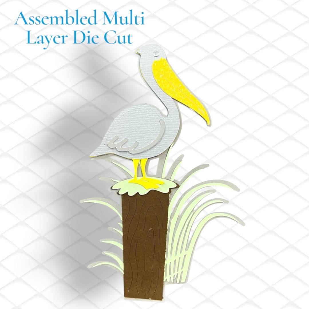 Pelican Paper Piecing, Die Cut, view 2