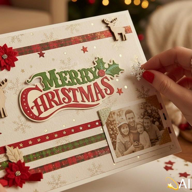 Merry Christmas Title, Holiday Page, view 2