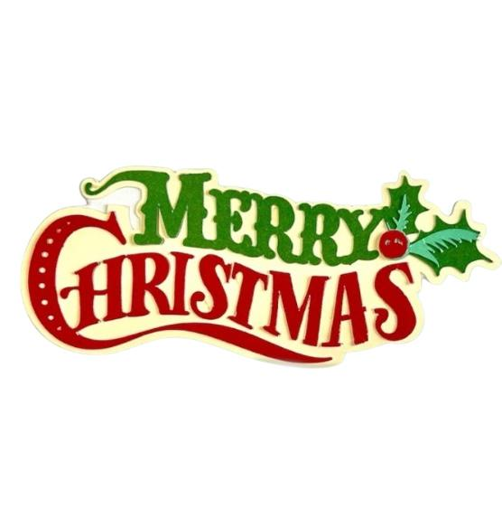 Merry Christmas Title, Holiday Page, view 5