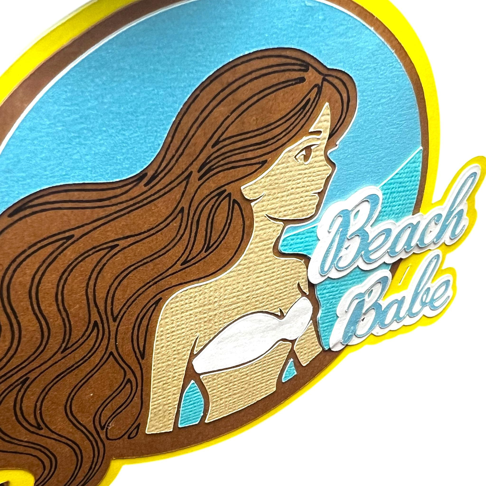 Beach Babe Summer Scrapbook Title, view 3