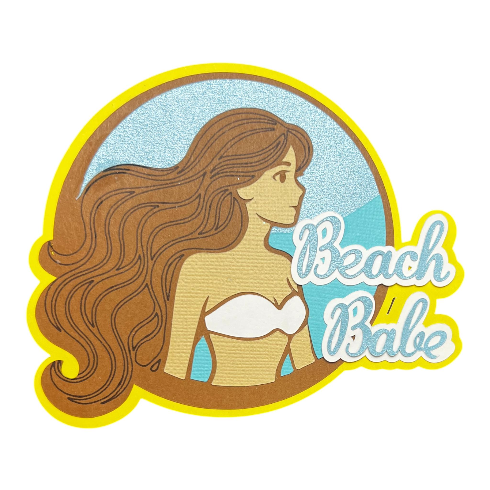 Beach Babe Summer Scrapbook Title, view 5