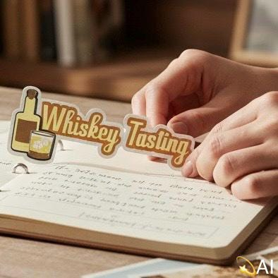 Whiskey Tasting Layered Die Cut, view 5