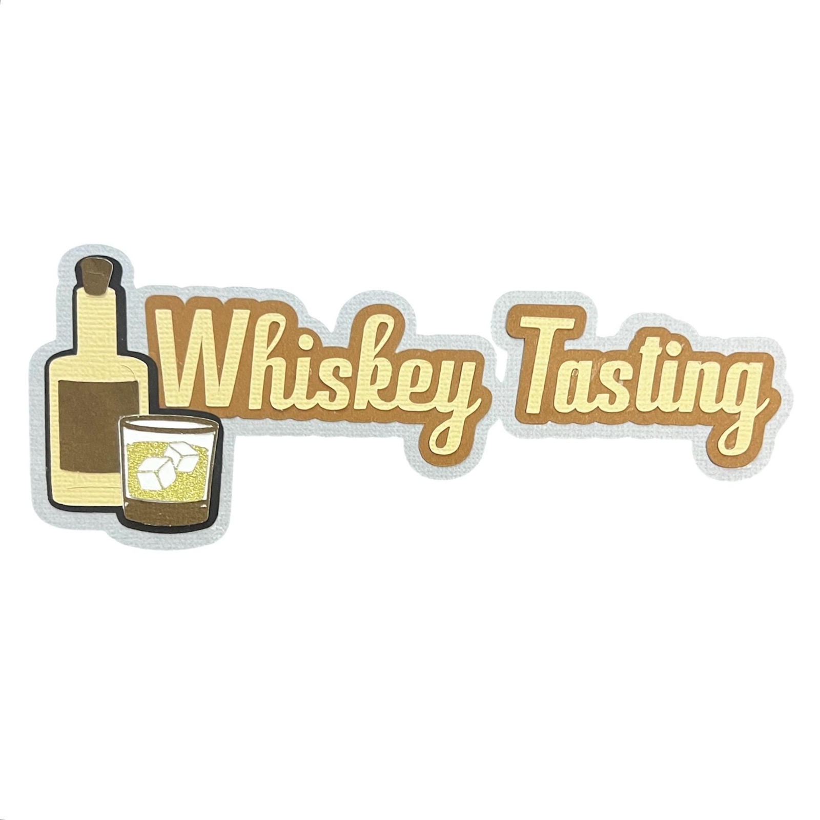 Whiskey Tasting Layered Die Cut, view 8