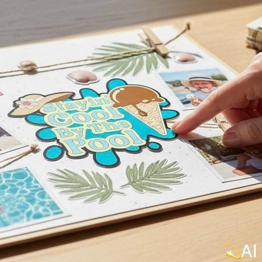 Pool Party Die Cut, Page Title, view 6