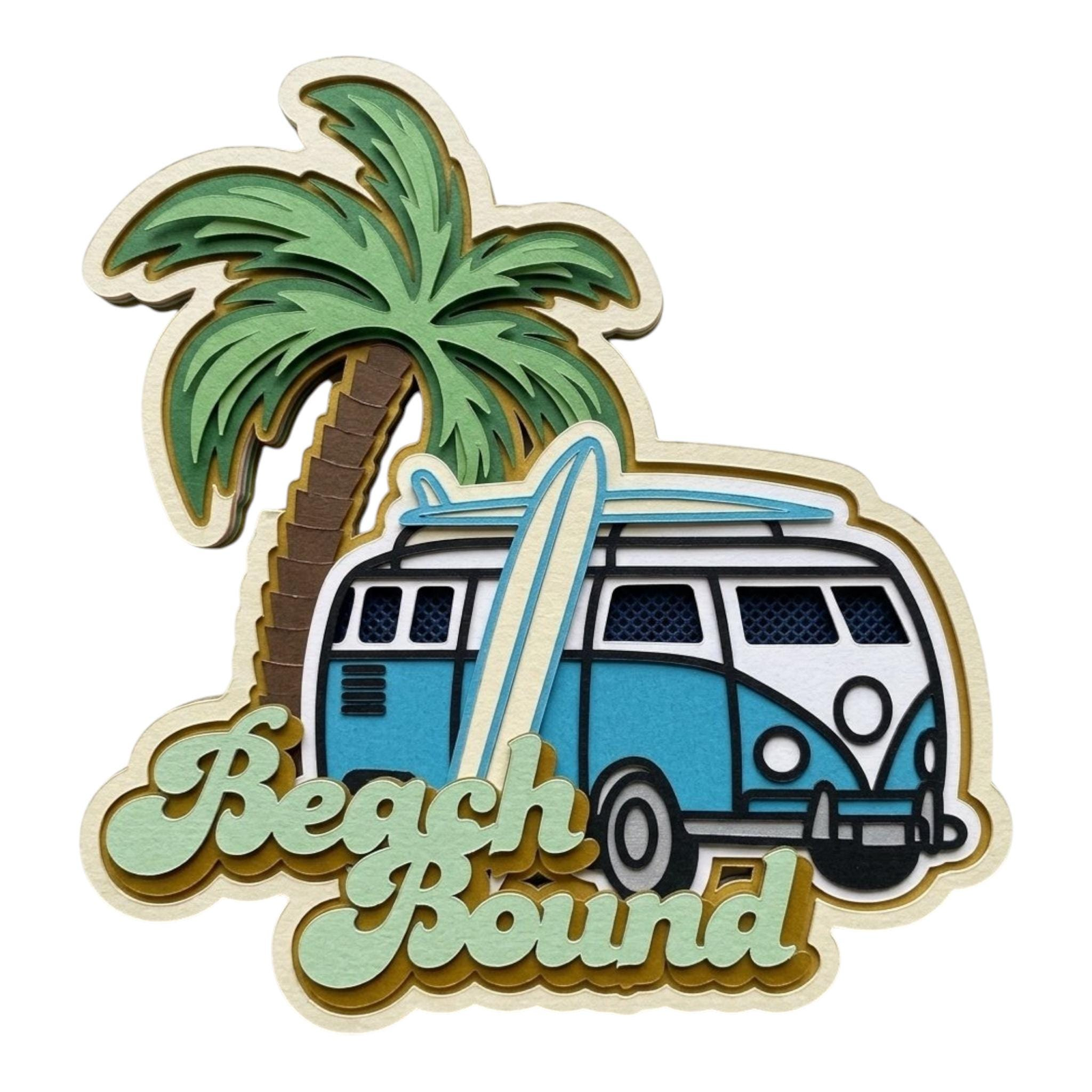 Beach Bound Summer Die Cut Title, view 3