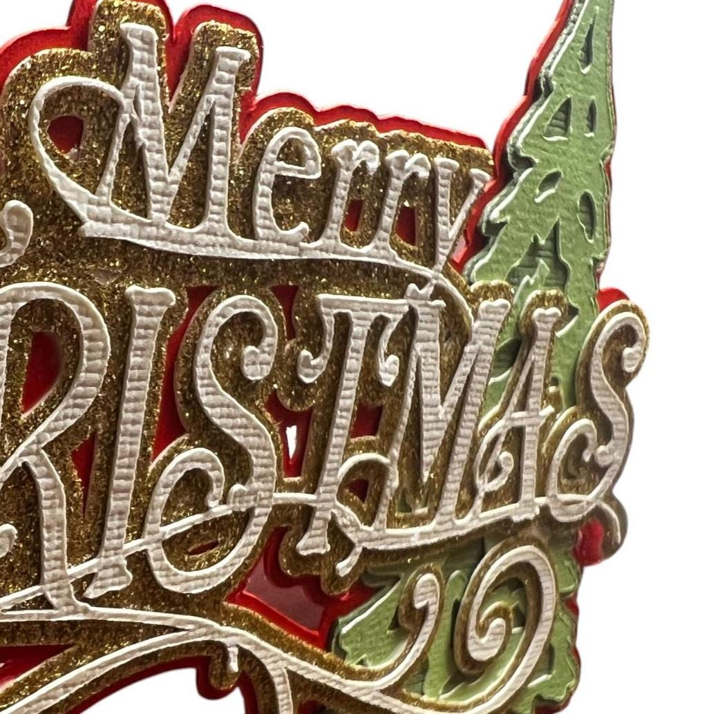 Merry Christmas Scrapbook Title, view 5