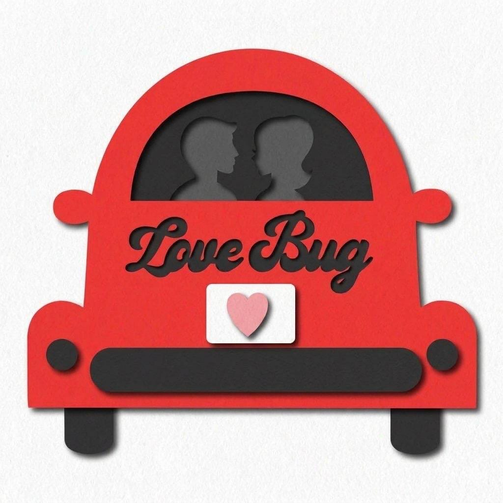 Love Bug Paper Piecing, Valentine, view 3