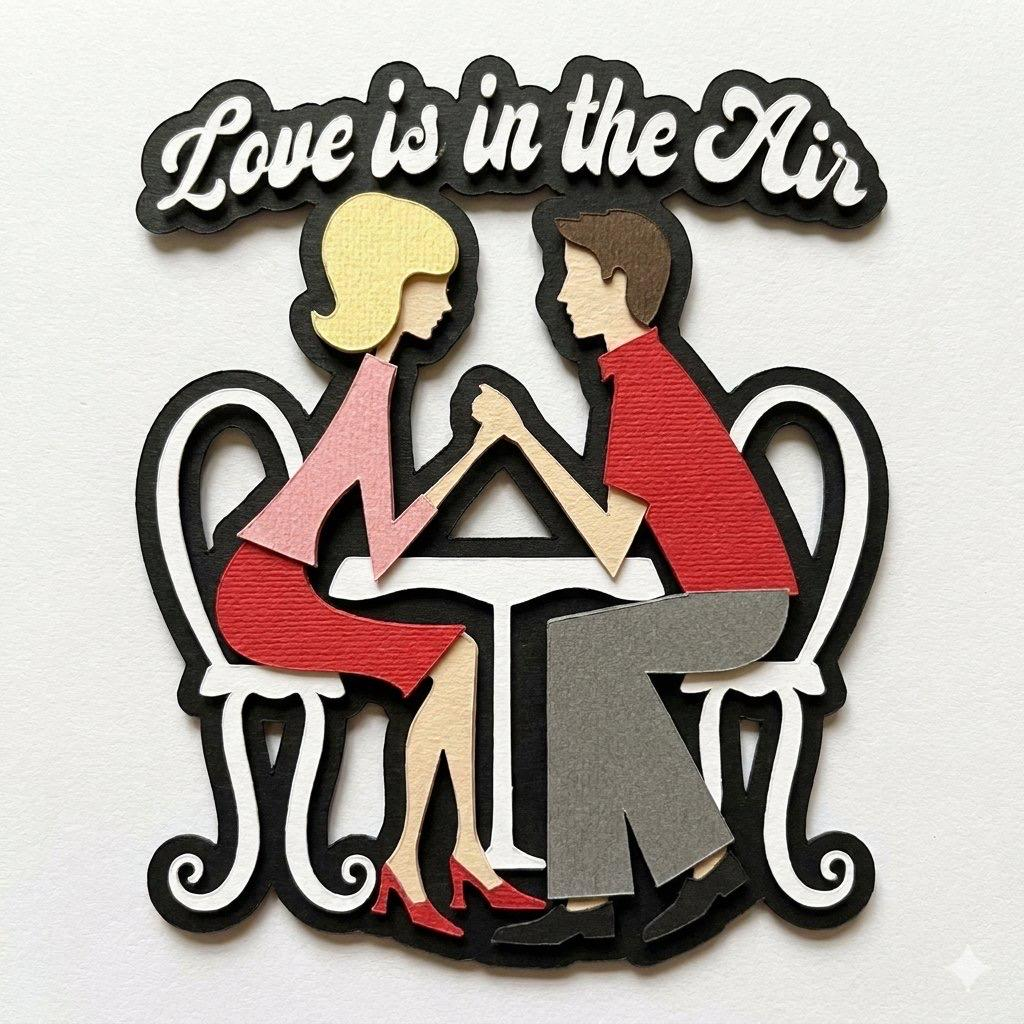 Love Is in the Air Title, Die Cut, view 3