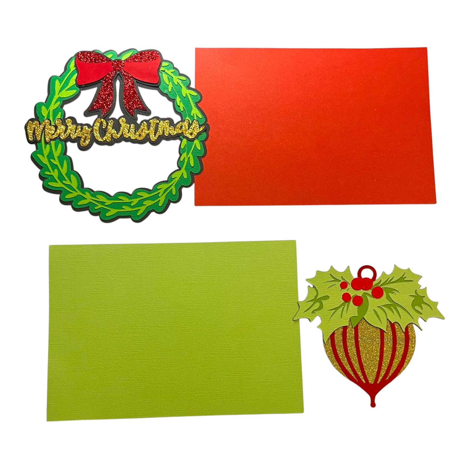 and mats, Premade Christmas Scrapbook Kit, view 4
