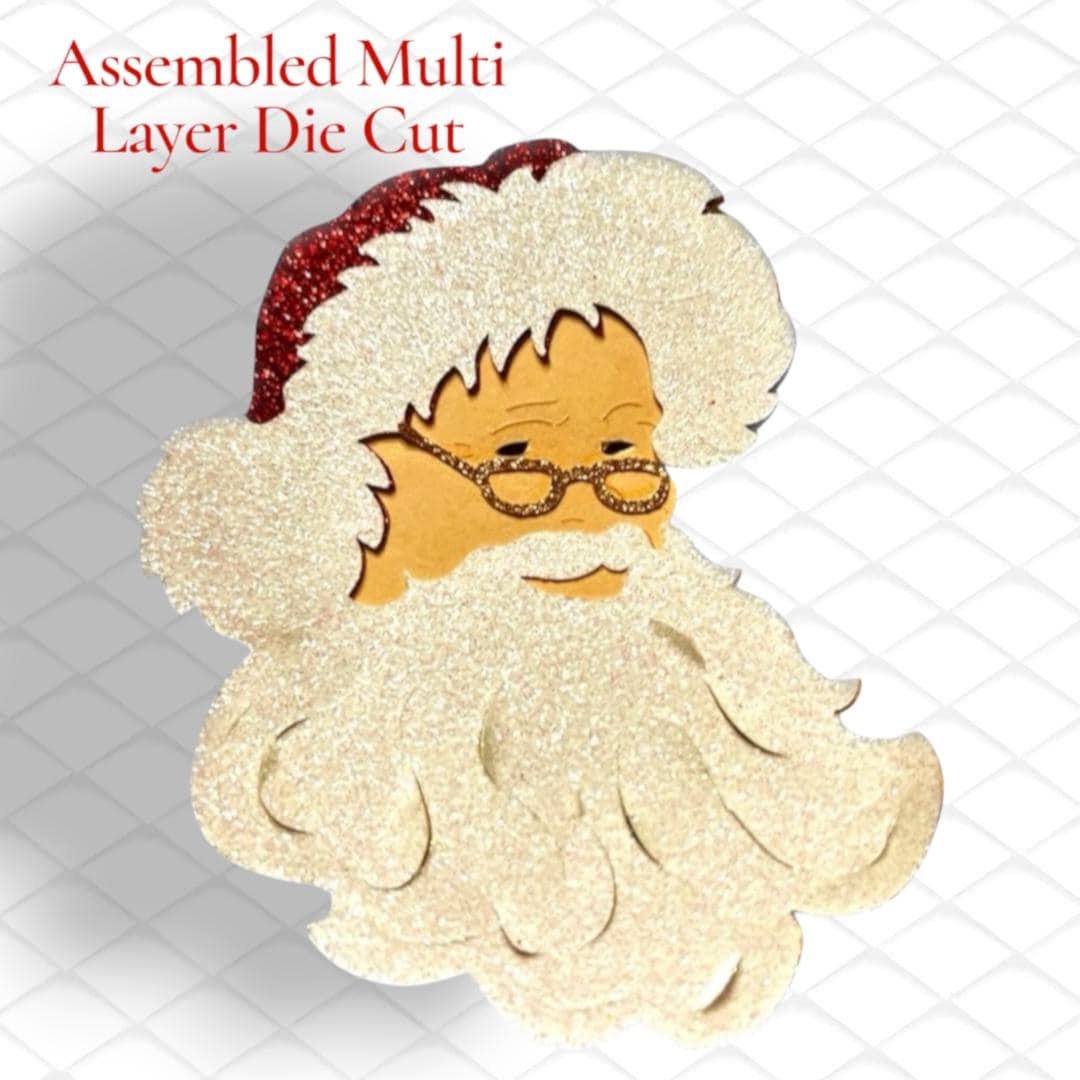 Santa Die Cut, Christmas decoration