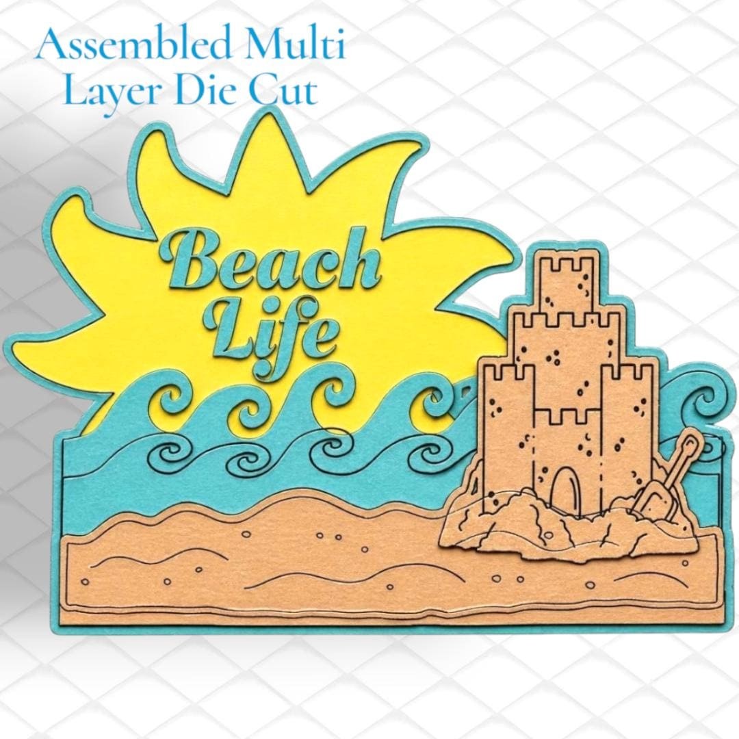Beach Life Summer Layout Title
