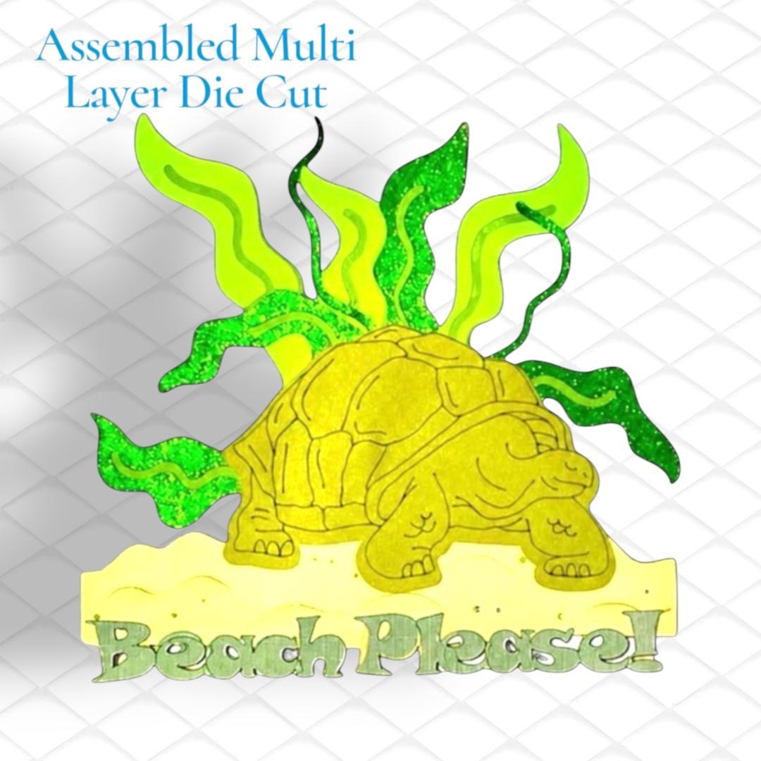 Turtle Beach Paper Piecing Title