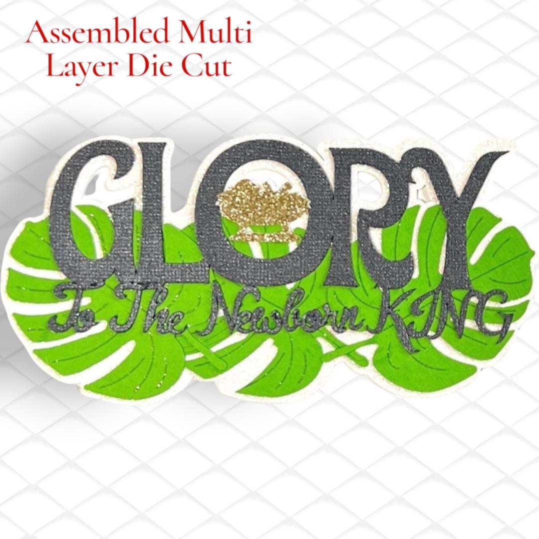 Glory Christmas Page Title, Die Cut