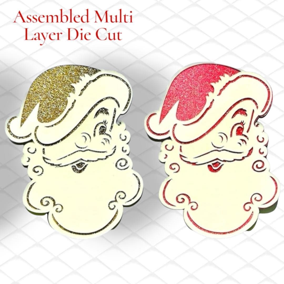 Retro Santa Paper Piecing, Vintage