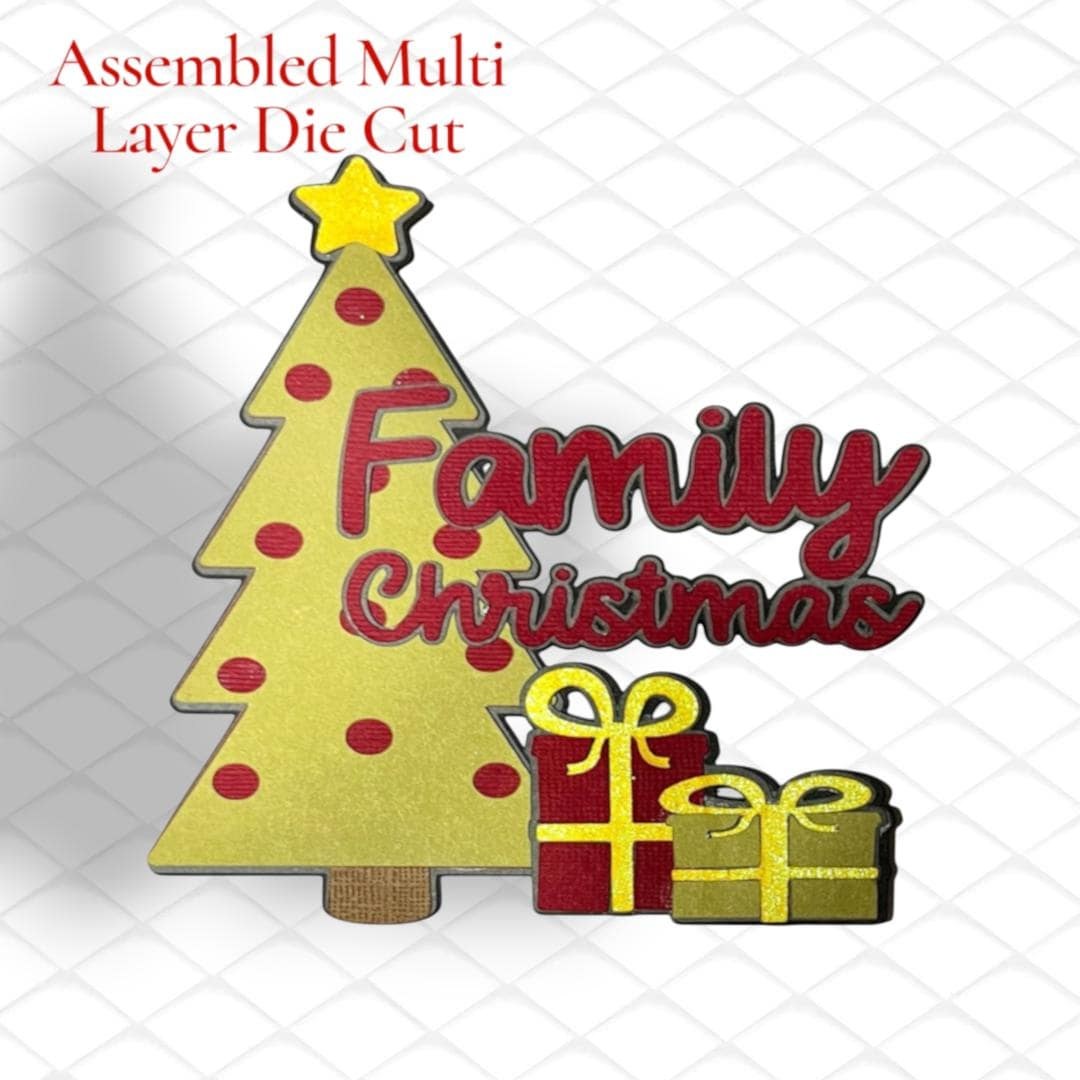 Family Christmas Layout Title