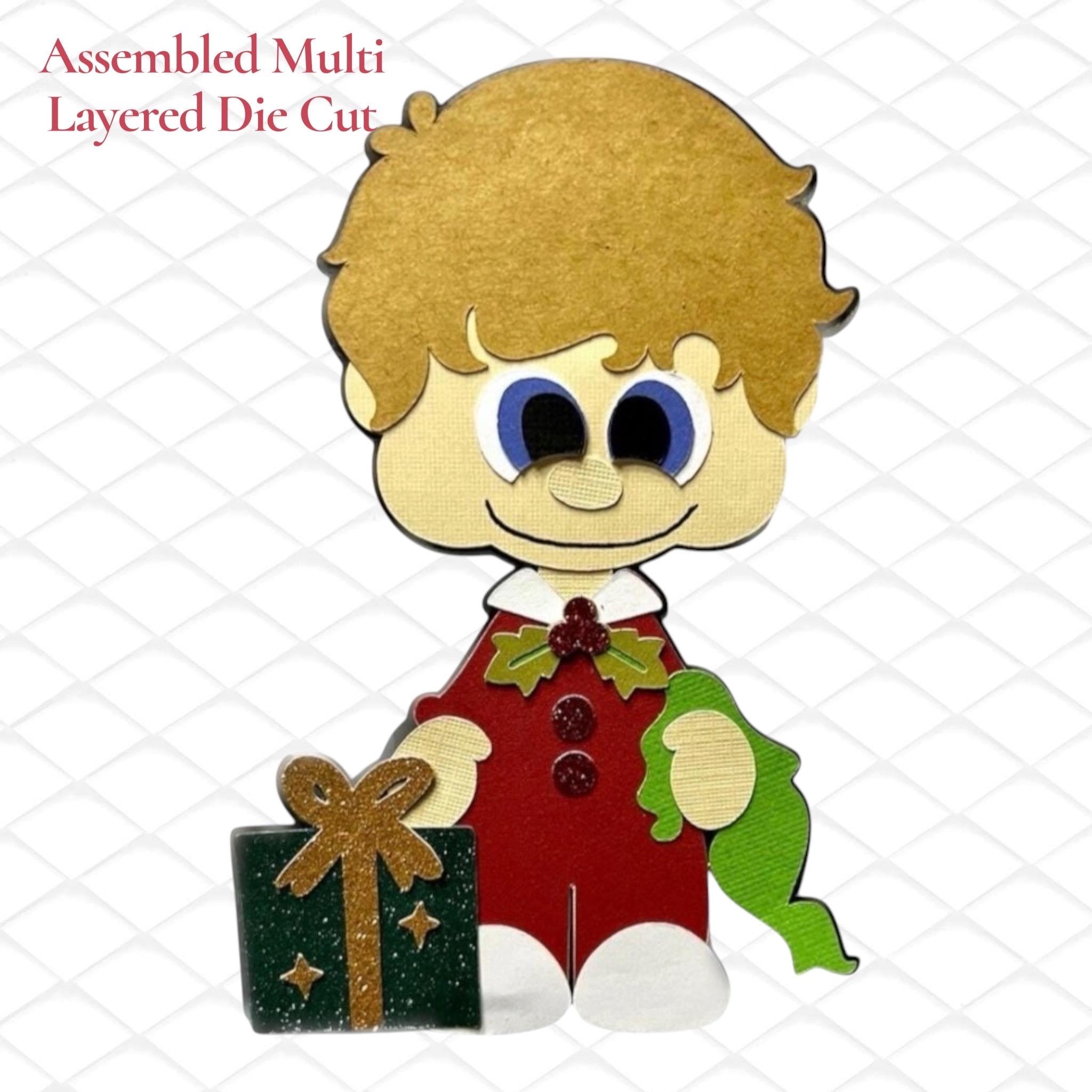 Christmas Boy Die Cut, Holiday