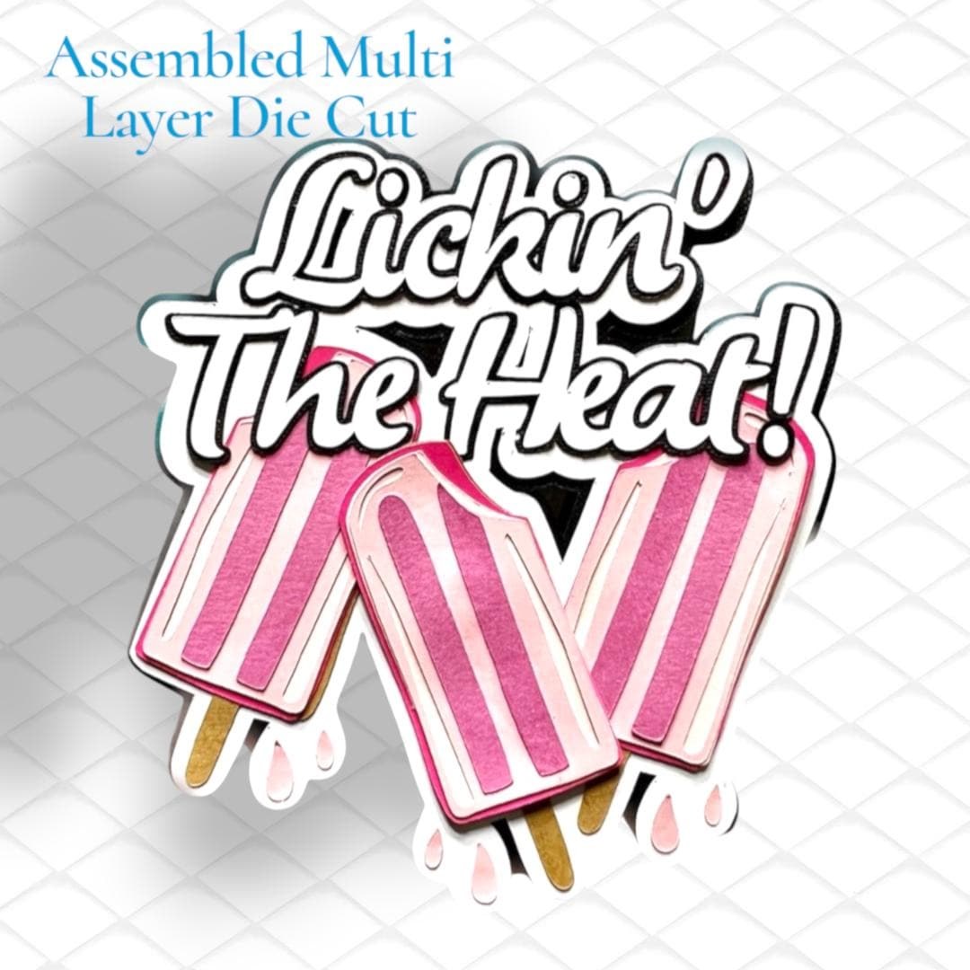 Lickin' the Heat Title Die Cut