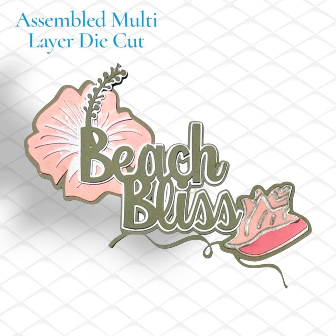 Beach Bliss Layout Title, Tropical