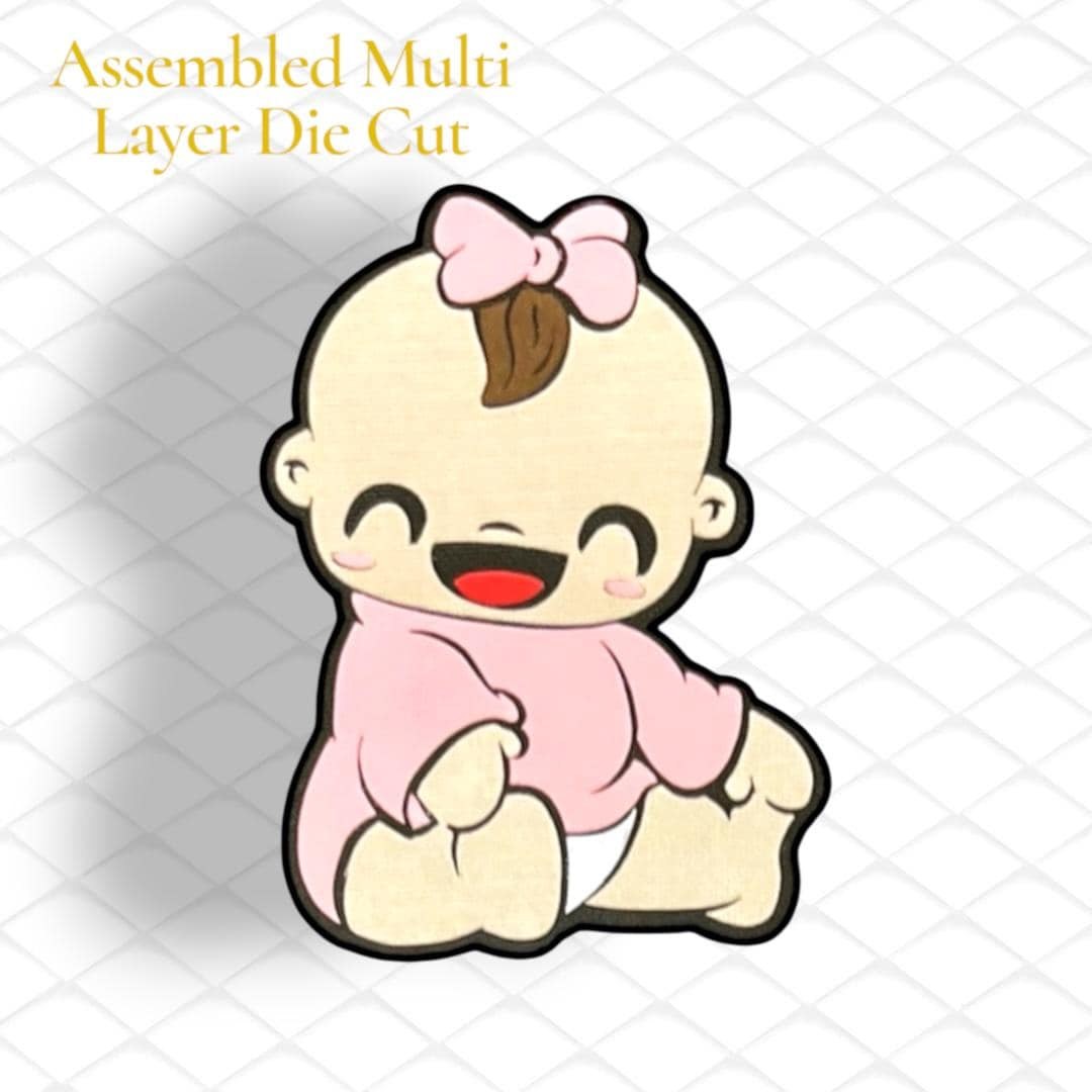 Laughing Baby Paper Piecing