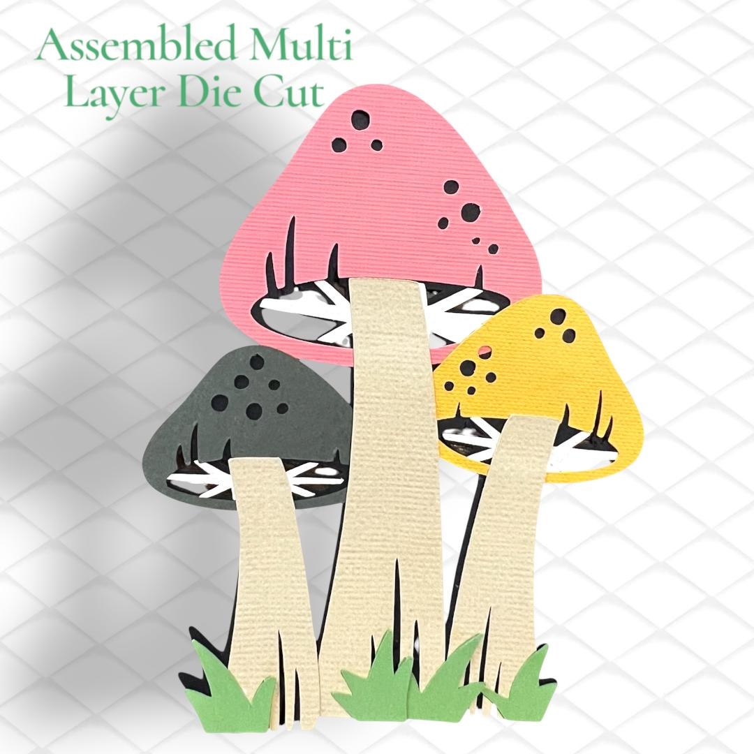 Mushrooms Paper Piecing, Nature