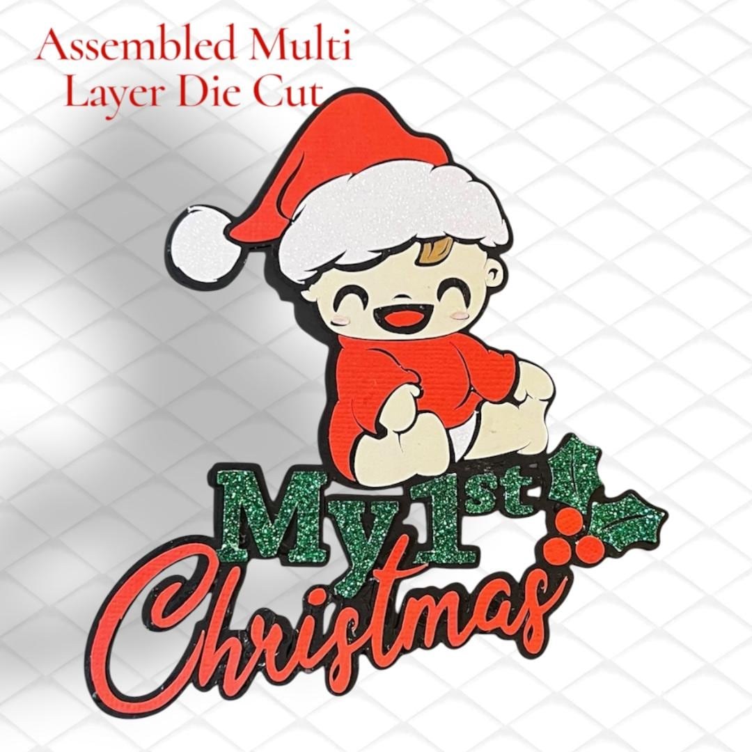 My First Christmas Layout Title