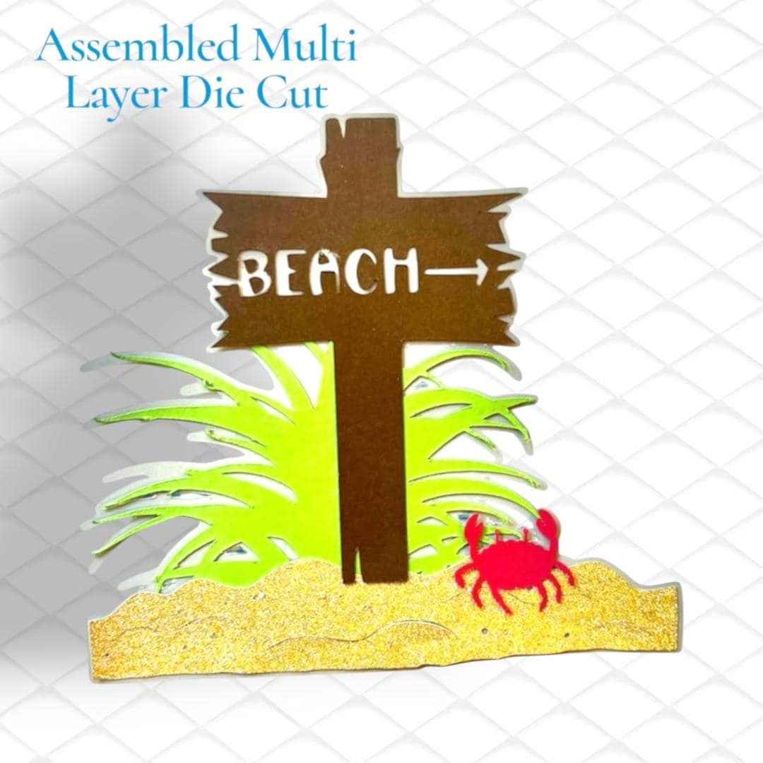 Beach Sign, Summer Layout Title