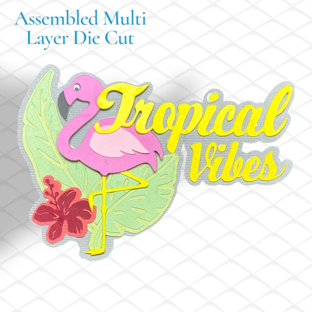 Flamingo Tropical Vibes Title