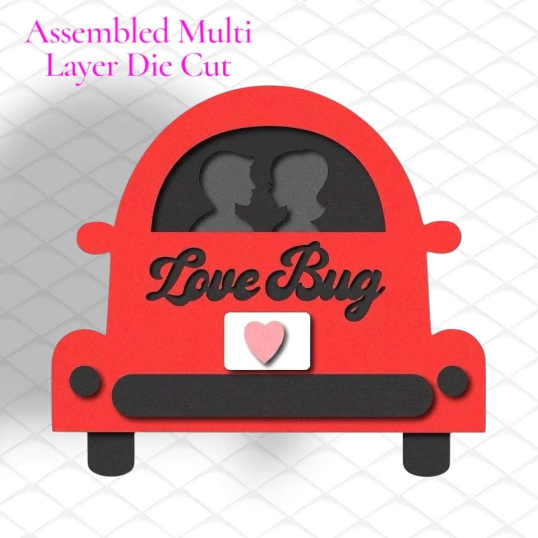 Love Bug Paper Piecing, Valentine