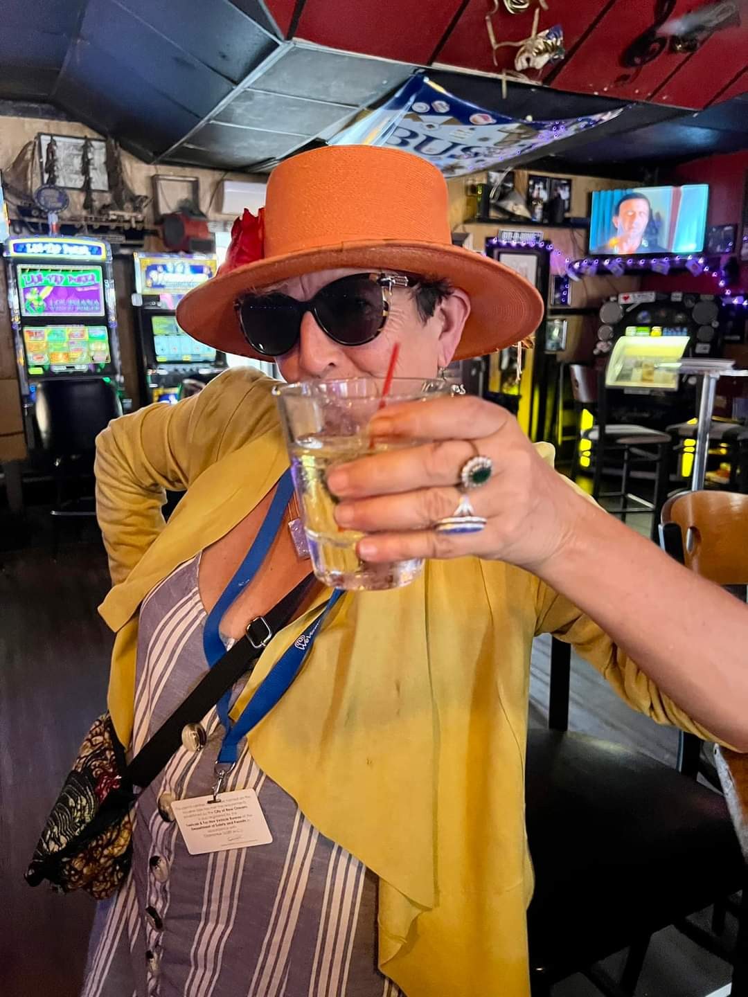 Valerie Bergman in New Orleans at night