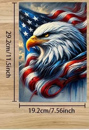 Wings of Honor diamond art decorative tray design