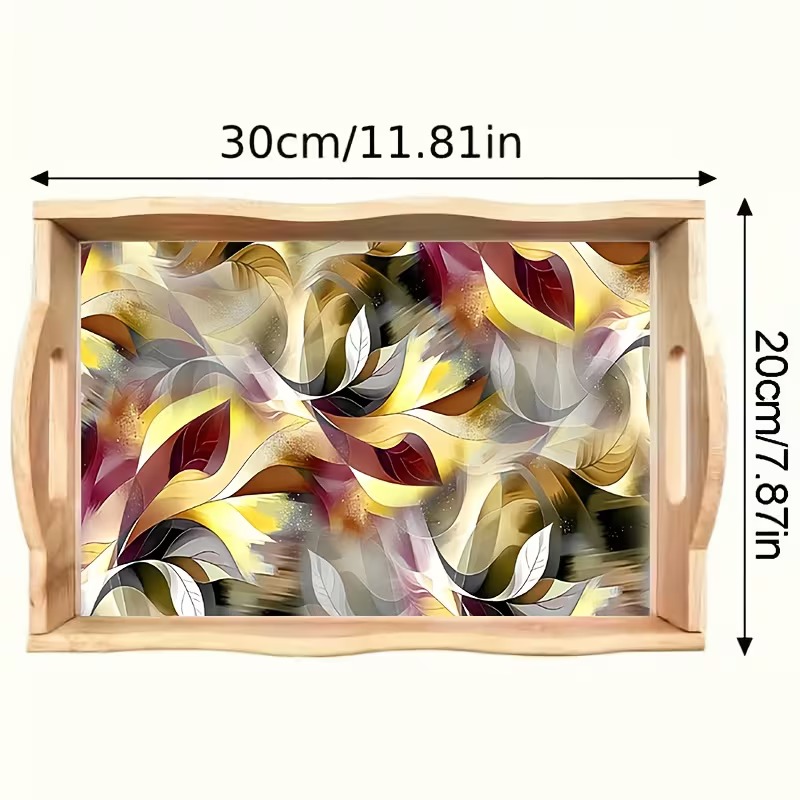 Petals in Motion diamond art decorative tray design