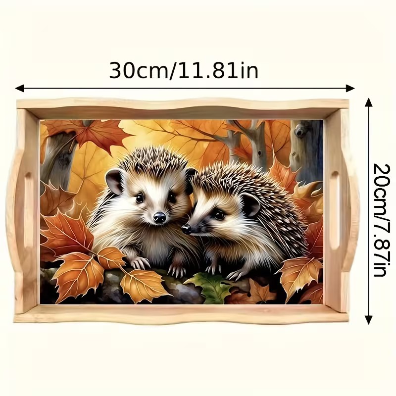Bramble Buddies diamond art decorative tray design