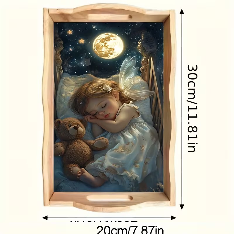 Dreams Beneath His Stars diamond art decorative tray design
