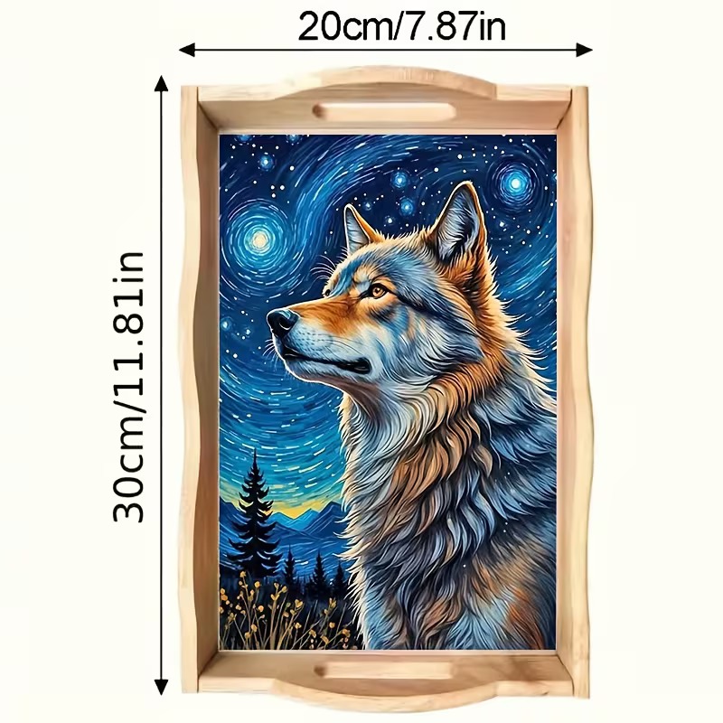 Song to the Moon diamond art decorative tray design