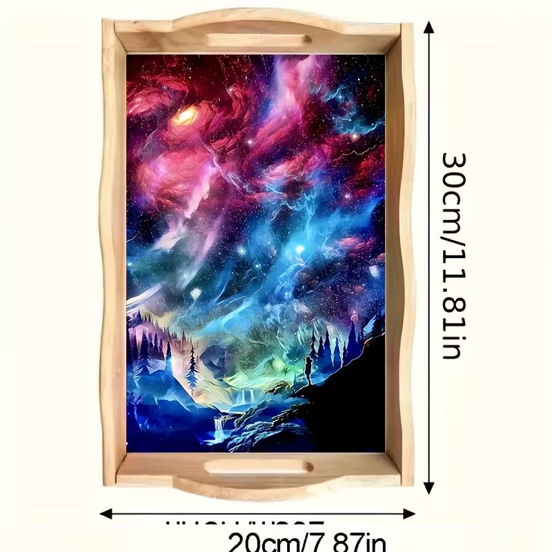 A Thousand Lights of Wonder diamond art decorative tray design