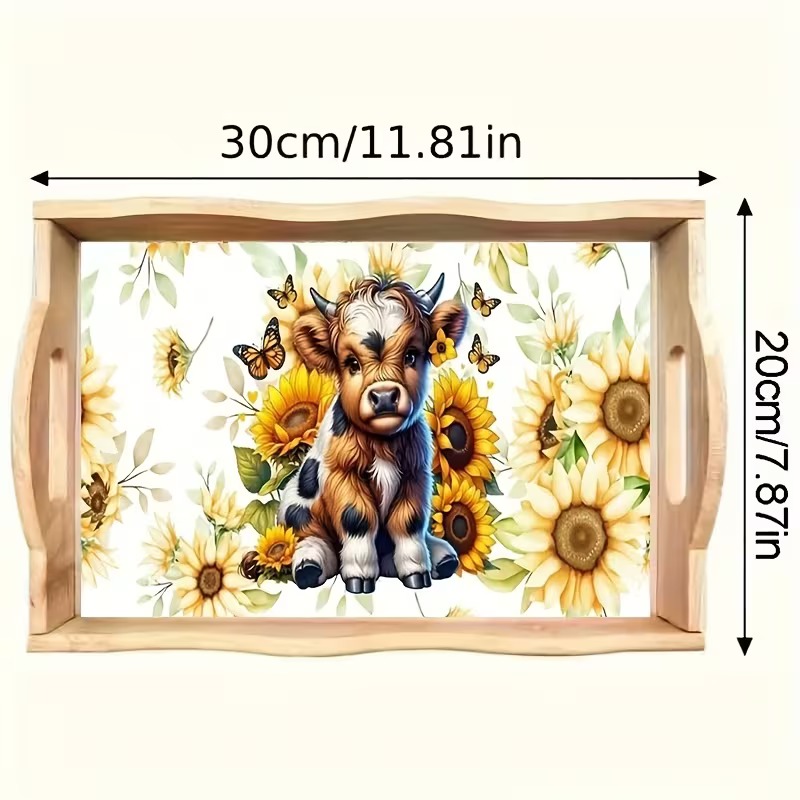 Sunflower Sweetheart diamond art decorative tray design