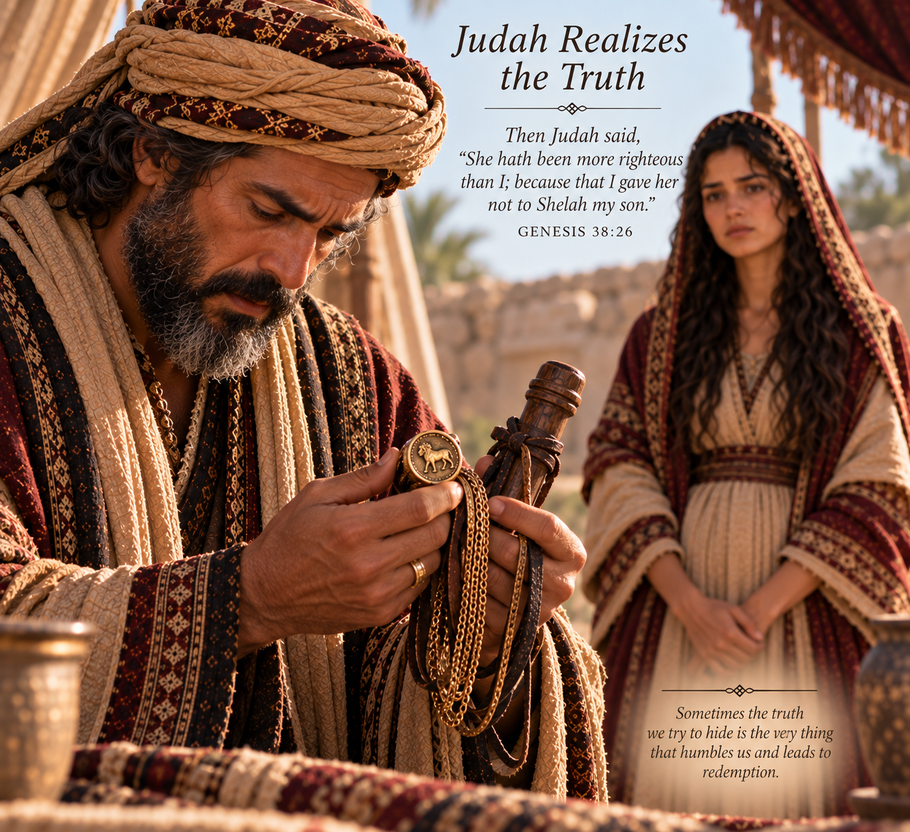 Judah recognizes the truth