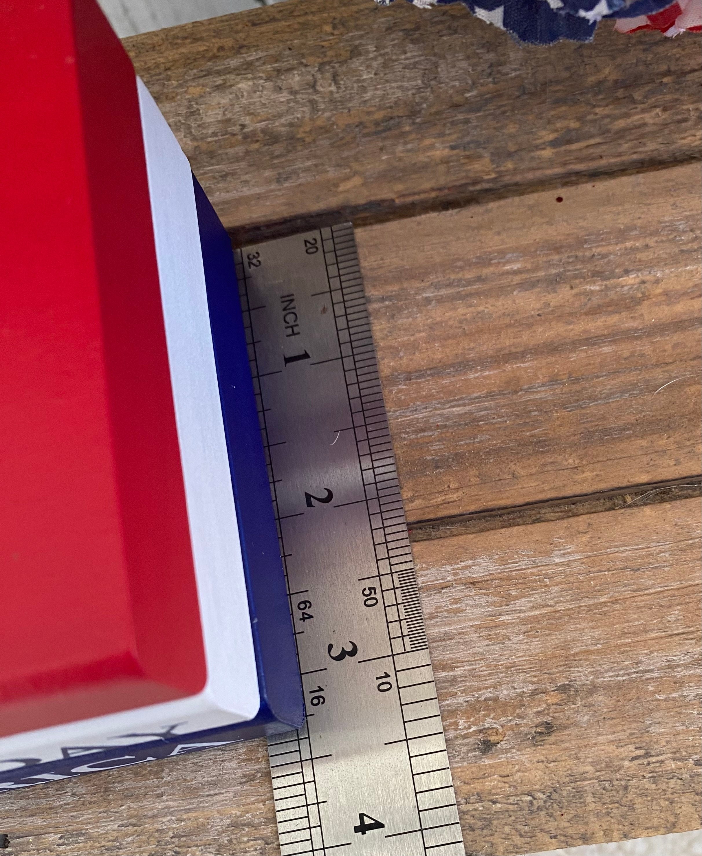 4th of July Tiered Tray Decor: Patriotic Mini Book Stack, Shelf Sitter, detail 3