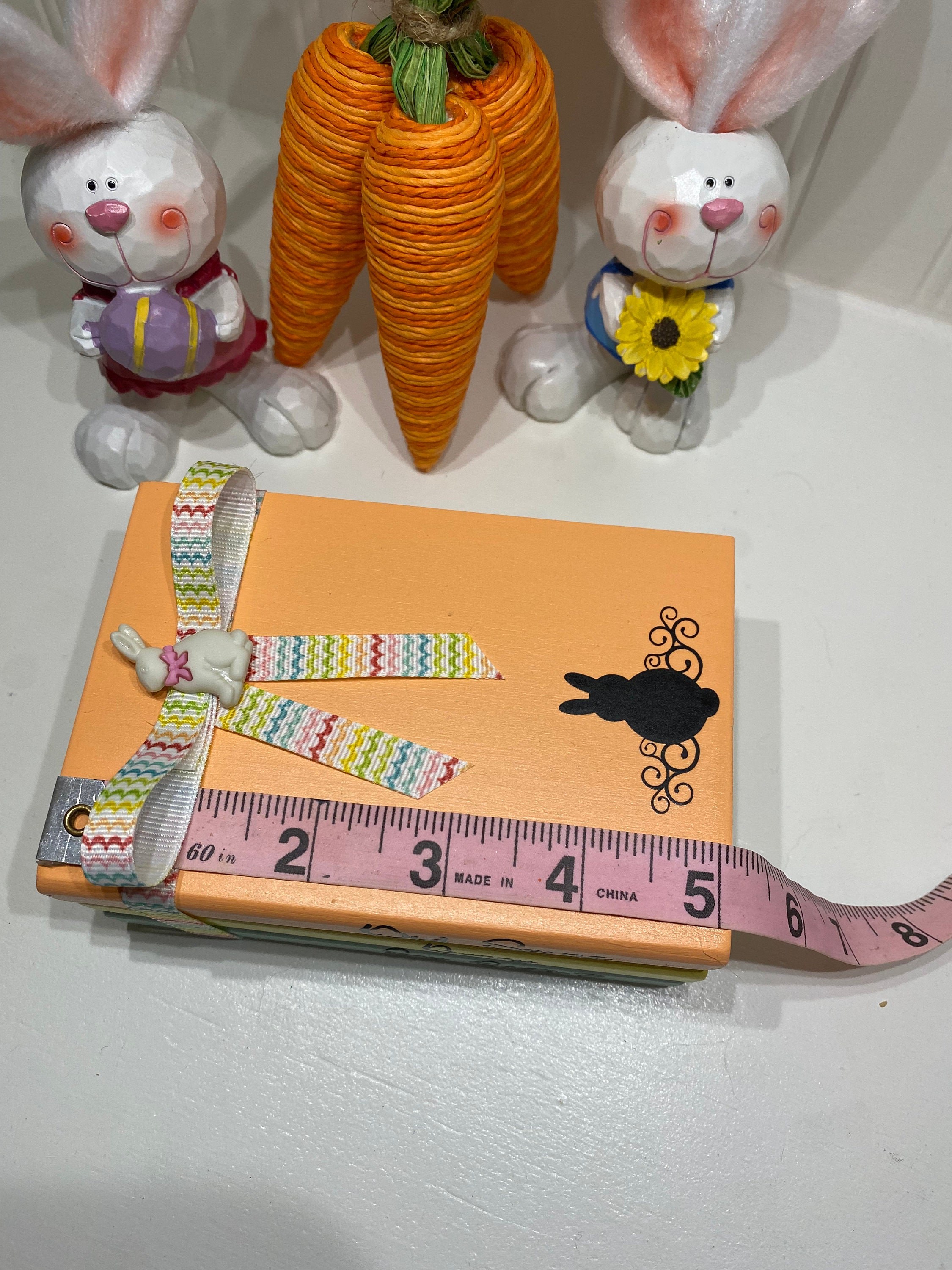 Easter Bunny Mini Book Stack, Holiday Tiered Tray Decor, detail 4