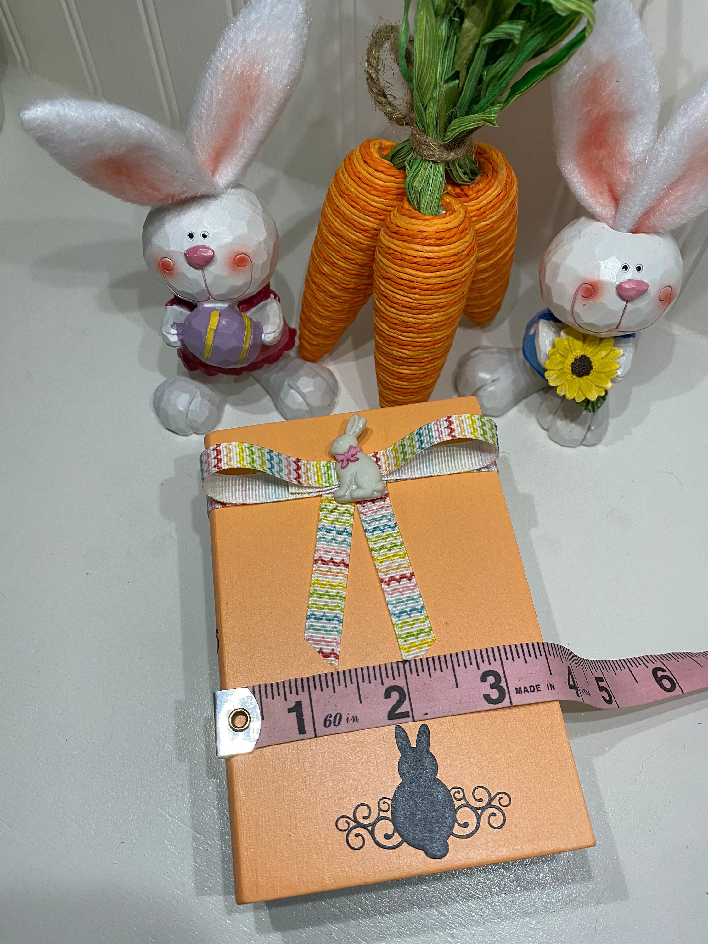 Easter Bunny Mini Book Stack, Holiday Tiered Tray Decor, detail 5