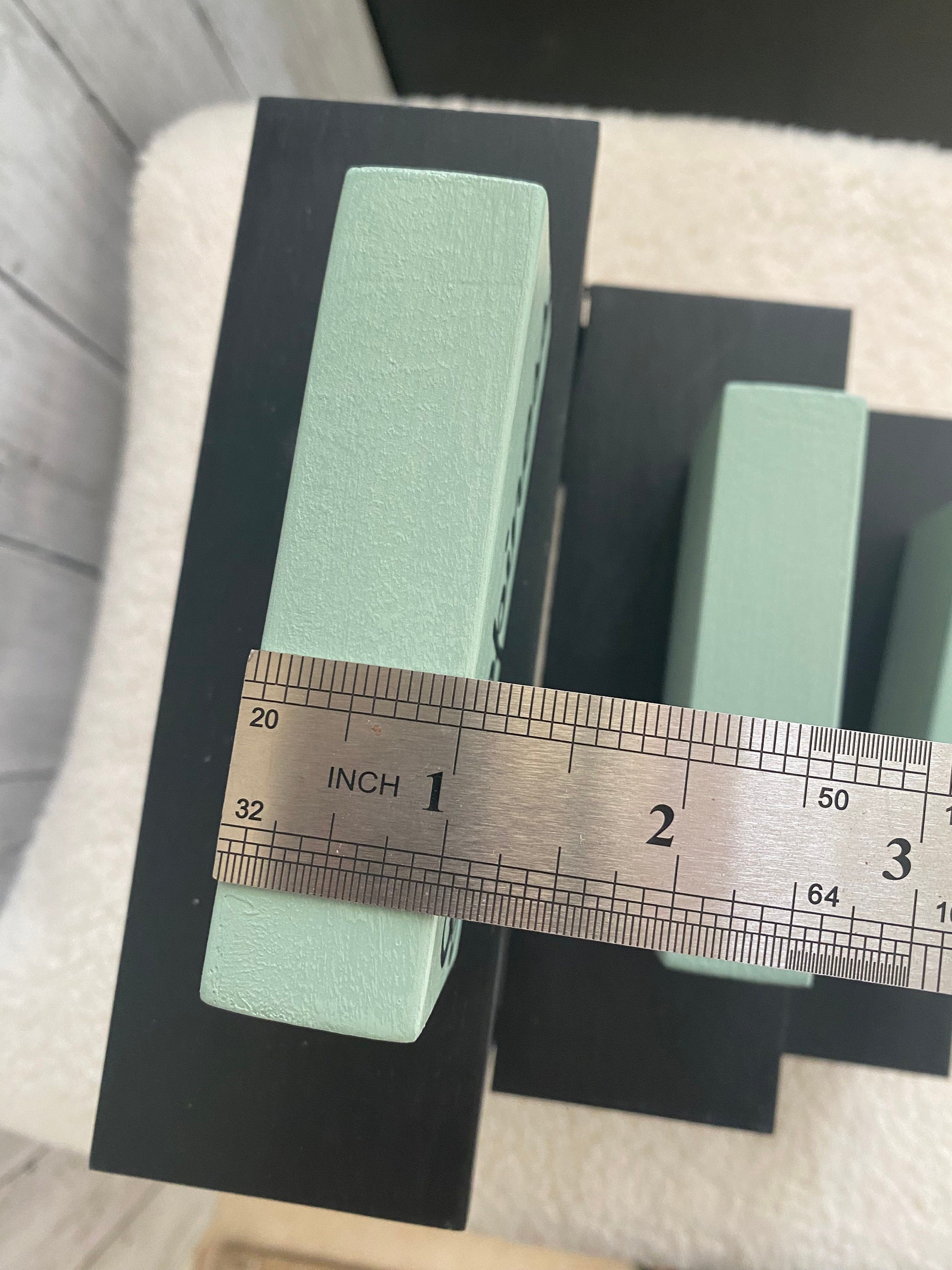 Happiness is Homemade Stacking Blocks: Tiered Tray Decor, Shelf Sitter, detail 4