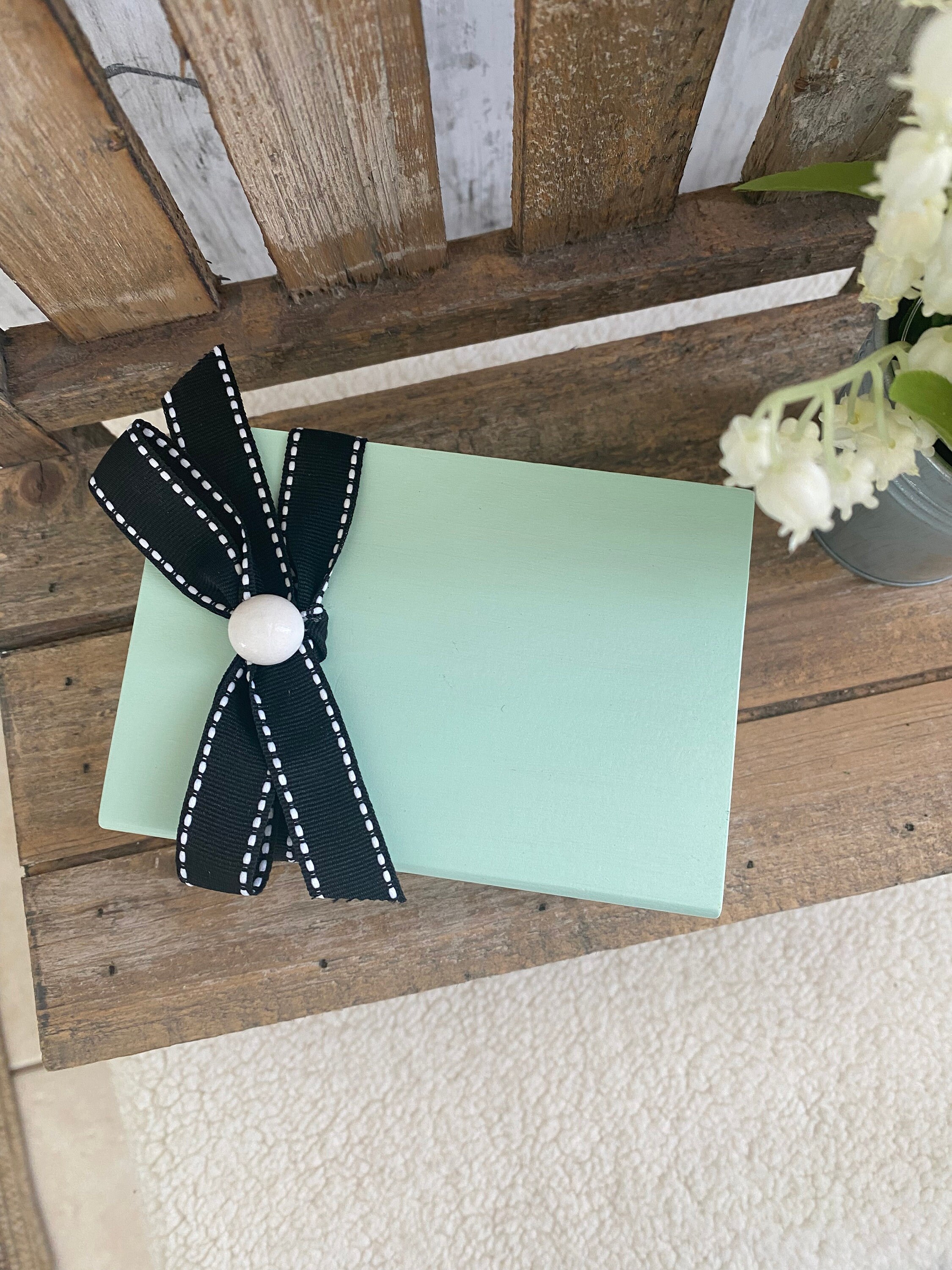 Happiness is Homemade Wood Mini Book Stack: Tiered Tray Decor, Shelf..., detail 4