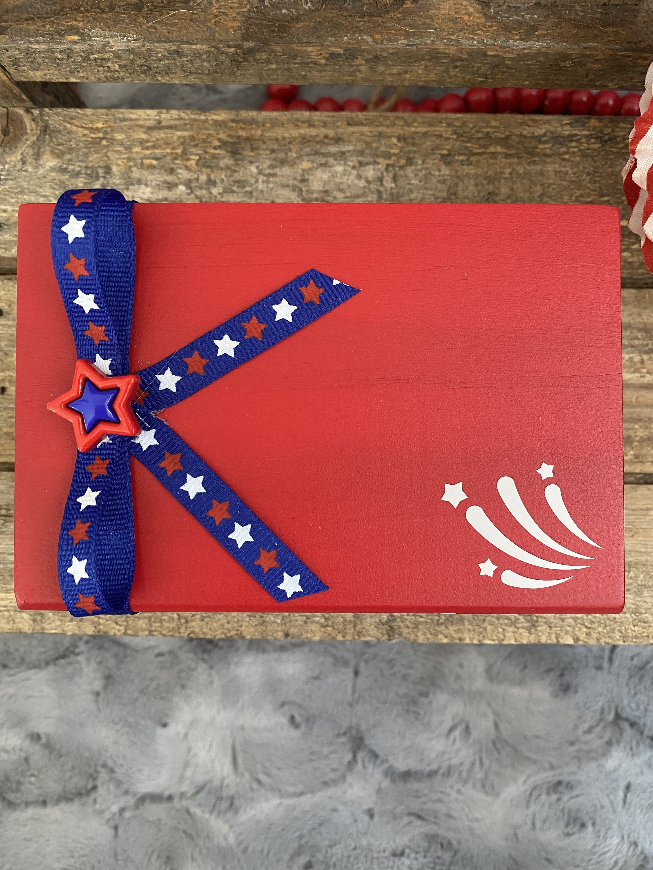 Independence Day Mini Book Stack, 4th of July Decor, detail 3