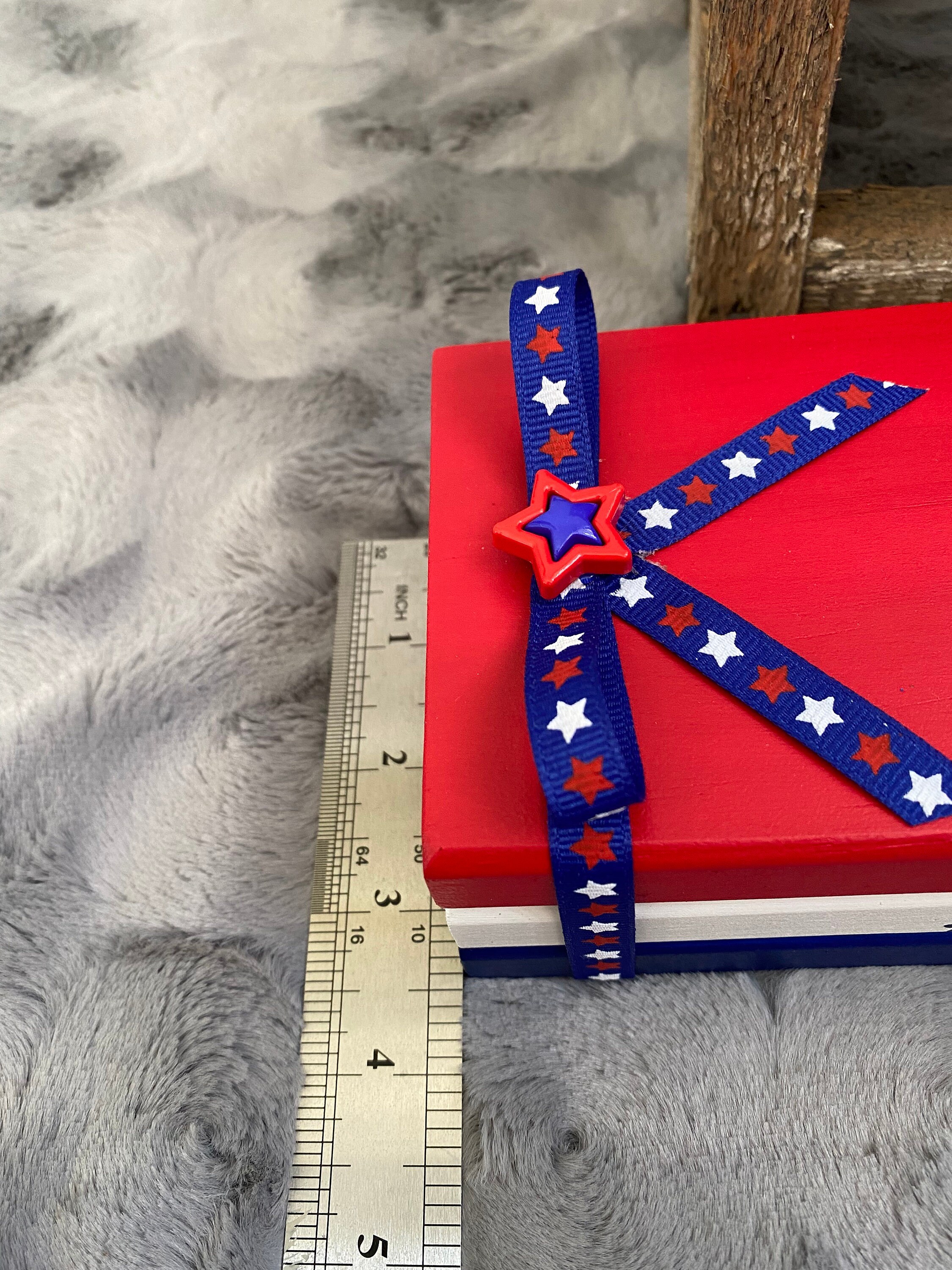 Independence Day Mini Book Stack, 4th of July Decor, detail 5