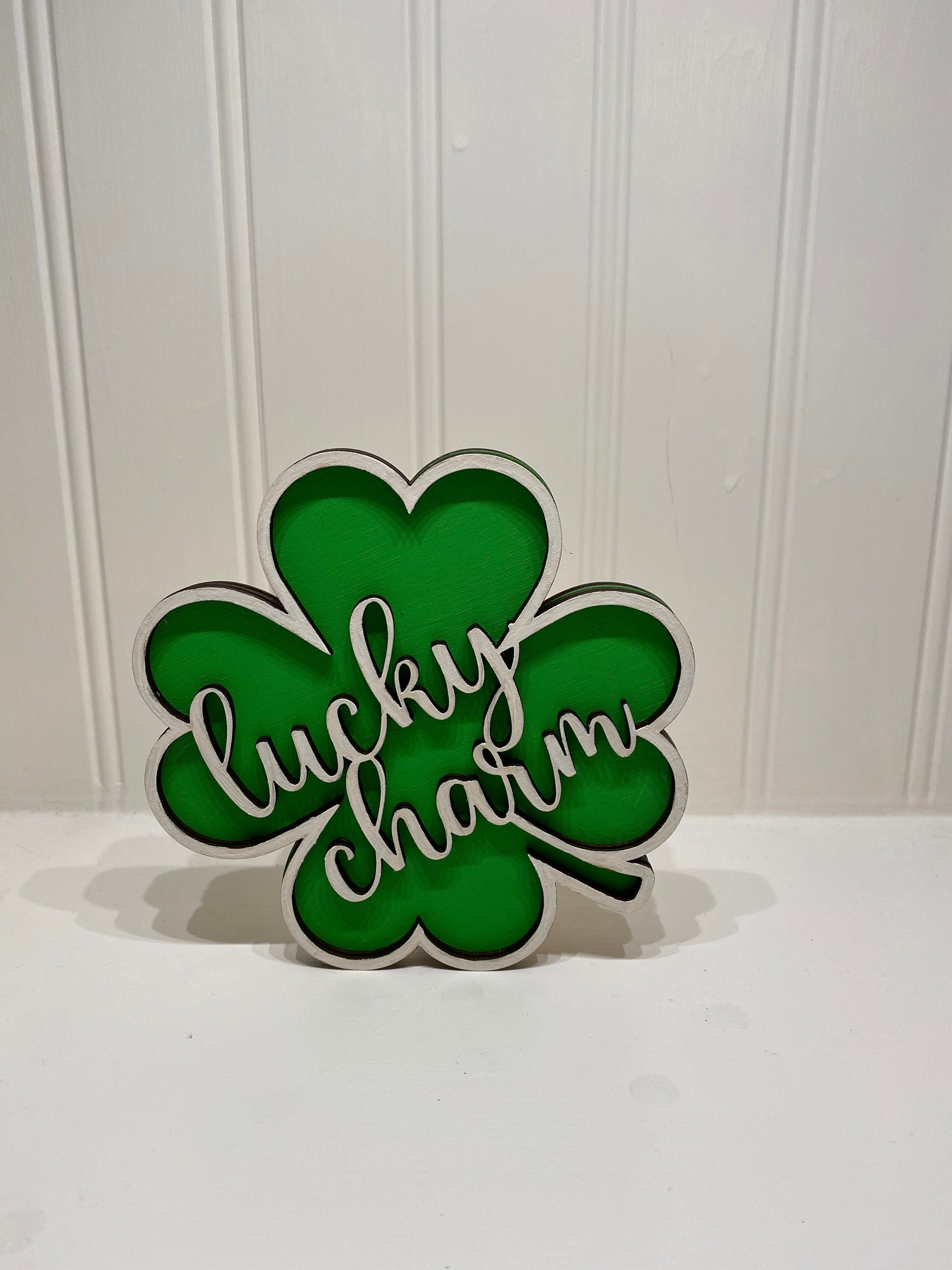 St Patrick's Day Decor, Shamrocks, detail 7