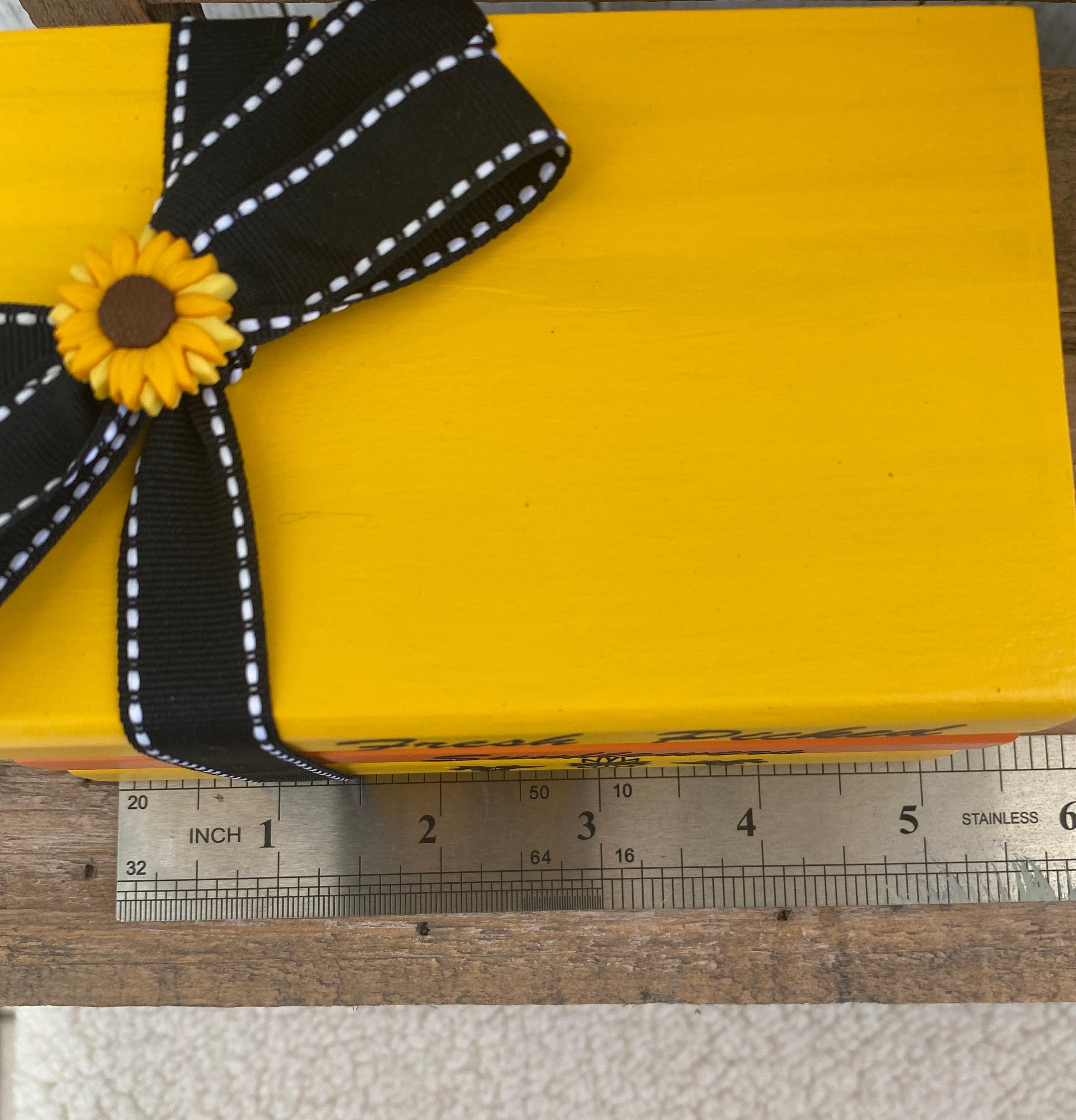 Sunflower Mini Book Stack: Tiered Tray Decor, Shelf Sitter, detail 4