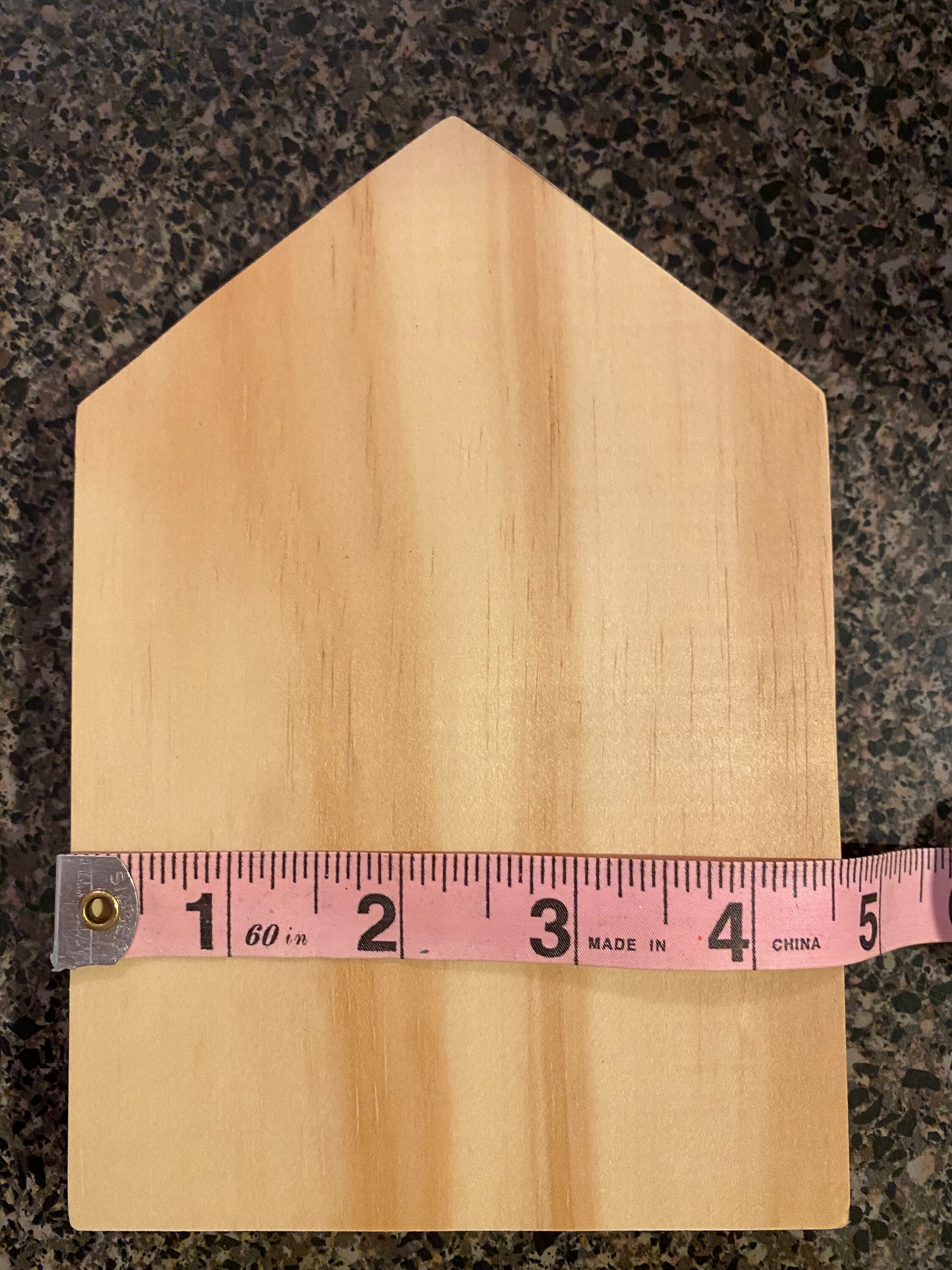 Wood House Blank, Craft Blank, detail 4